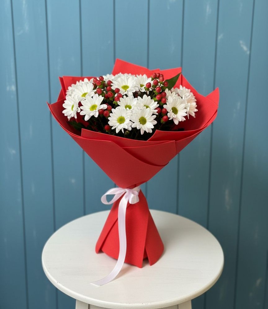 Букет цветов из: Хризантемы в Ботово