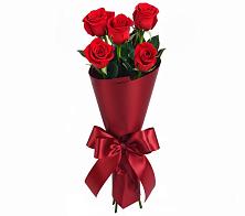 Букет 5 Красных роз Эдлесс Лав в Ботово
