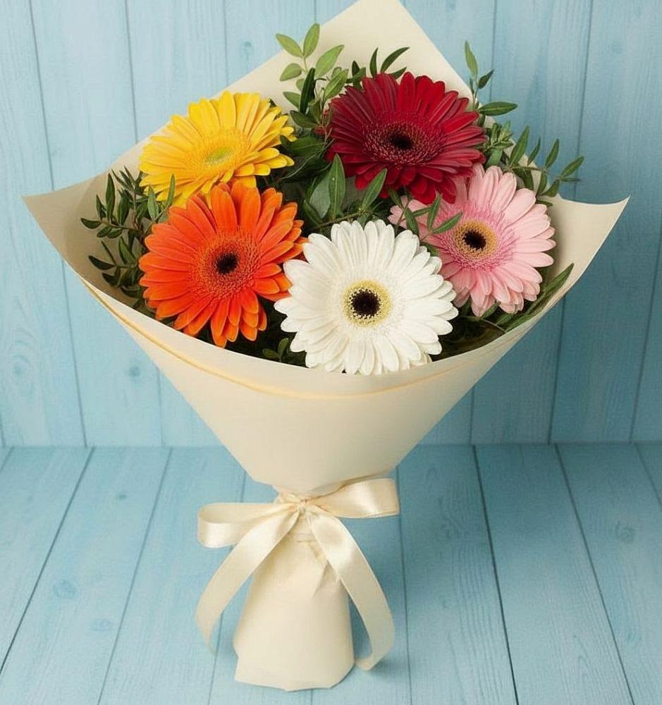 Букет цветов из: Герберы в Ботово