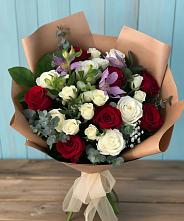 Букет цветов из:  Розы и Альстромерии в Ботово