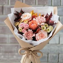 Букет цветов из:  Гвоздики, Хризантемы и Розы в Ботово