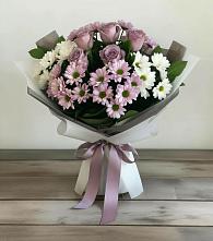 Букет цветов из:  Хризантемы и Розы в Ботово