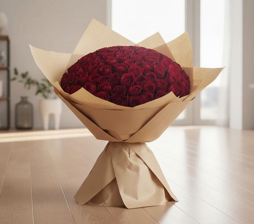 Букет 101 Красная роза в Ботово