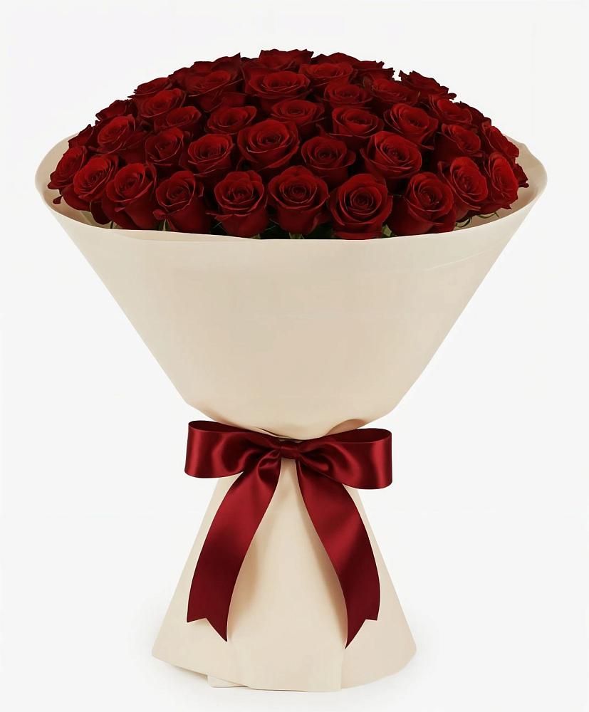 Букет 101 Бордовая роза Блэк Бакарра в Ботово
