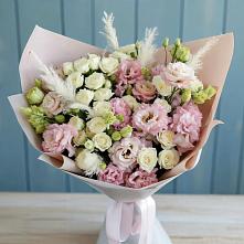 Букет цветов из:  Альстромерии и Розы в Ботово